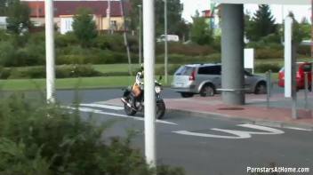 Motorcycle Chick Doesn't Just Wash Her Bike Screencap 92 on www.sinx.com