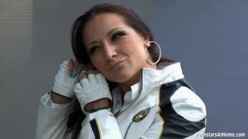 Motorcycle Chick Doesn't Just Wash Her Bike Screencap 4 on www.sinx.com