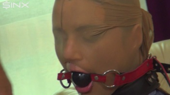 Stocking Mask And Ball Gag For Blowjob Slut Screencap 55 on www.sinx.com
