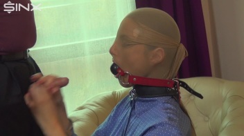 Stocking Mask And Ball Gag For Blowjob Slut Screencap 8 on www.sinx.com