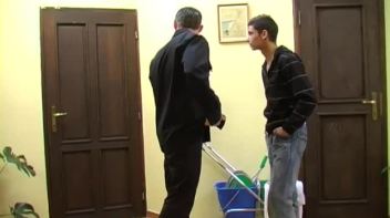 Two Bi Buddies Get It On With The Cleaning Lady Screencap 1 on www.sinx.com