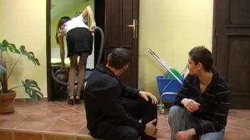 Two Bi Buddies Get It On With The Cleaning Lady Screencap 2 on www.sinx.com