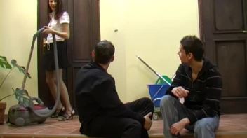 Two Bi Buddies Get It On With The Cleaning Lady Screencap 3 on www.sinx.com