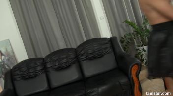 Piss and cum on her silky shiny black dress Screencap 118 on www.sinx.com