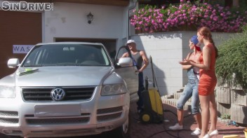 Crazy Car Service Cuties, Customer Care Chicks & Drive-In-Piss Power At Your Service! Let's Make Porn Great Again! Screencap 15 on www.sinx.com
