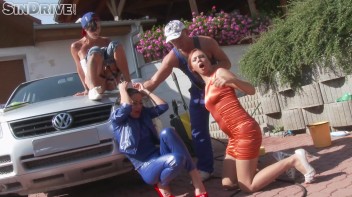 Crazy Car Service Cuties, Customer Care Chicks & Drive-In-Piss Power At Your Service! Let's Make Porn Great Again! Screencap 20 on www.sinx.com