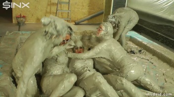 Mud Wrestling Mania, Babes Go After The Boss Screencap 36 on www.sinx.com