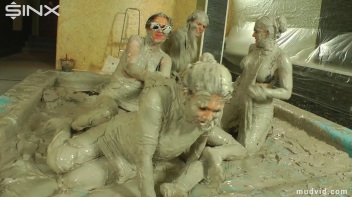 Mud Wrestling Mania, Babes Go After The Boss Screencap 52 on www.sinx.com