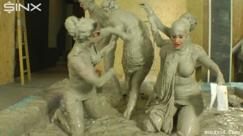 Mud Wrestling Mania, Babes Go After The Boss Screencap 64 on www.sinx.com