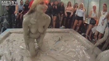 Messy Wrestling: Blonde vs. Redhead Free For All! Which One Will Settle The Slop Score Once & For All!? Screencap 41 on www.sinx.com