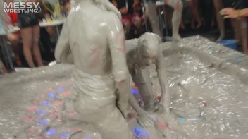 Messy Wrestling: Blonde vs. Redhead Free For All! Which One Will Settle The Slop Score Once & For All!? Screencap 58 on www.sinx.com