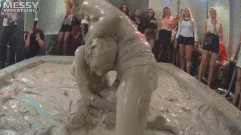 Messy Wrestling: Blonde vs. Redhead Free For All! Which One Will Settle The Slop Score Once & For All!? Screencap 60 on www.sinx.com