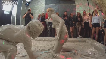 Messy Wrestling: Blonde vs. Redhead Free For All! Which One Will Settle The Slop Score Once & For All!? Screencap 65 on www.sinx.com