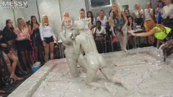 Messy Wrestling: Blonde vs. Redhead Free For All! Which One Will Settle The Slop Score Once & For All!? Screencap 71 on www.sinx.com