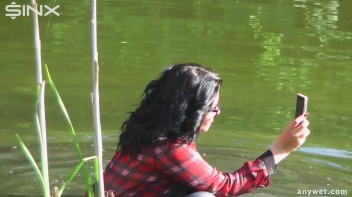 Mysterious Poser Falls Into The River - Cam 1 Screencap 20 on www.sinx.com