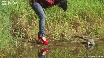 Mysterious Poser Falls Into The River - Cam 1 Screencap 31 on www.sinx.com