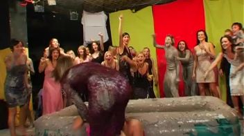 Happy Hour Mud Wrestling Event Screencap 1 on www.sinx.com