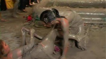 Happy Hour Mud Wrestling Event Screencap 17 on www.sinx.com