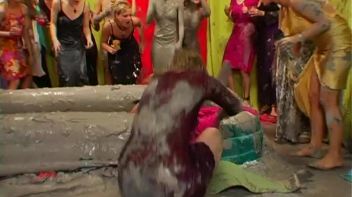 Happy Hour Mud Wrestling Event Screencap 3 on www.sinx.com