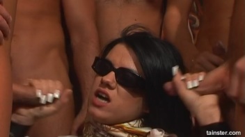 Cumshot Culmination, One Girl And Her Seven Guys Screencap 40 on www.sinx.com