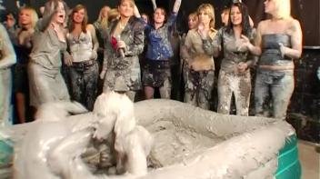 Two Dozen Babes Cheer On The Mud Fight Screencap 58 on www.sinx.com