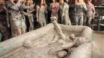 Two Dozen Babes Cheer On The Mud Fight Screencap 74 on www.sinx.com