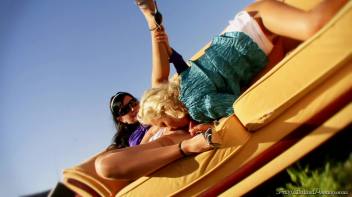 Interracial Threesome's Messy Piss Play Screencap 31 on www.sinx.com