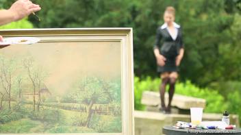 With A Stroke Of The Cock Brush Screencap 14 on www.sinx.com