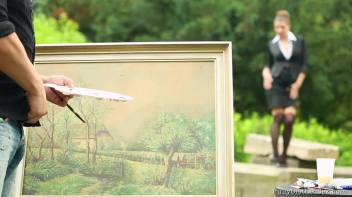 With A Stroke Of The Cock Brush Screencap 16 on www.sinx.com