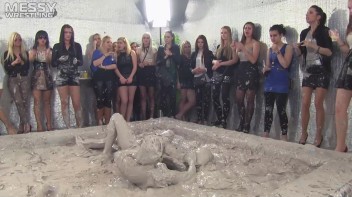 Muddy Wrestling: Miss Skinny Is Back In Messy Action! Hair Pullers Go Hard! Screencap 51 on www.sinx.com
