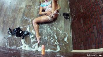 Slime Wave beauty got totally drenched in cum Screencap 95 on www.sinx.com