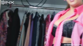 Brunette Hottie's Clothes Ripping Revenge - Cam 2 Screencap 34 on www.sinx.com