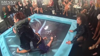 Messy Wrestling: Lost Footage Found!  2 In-Your-Face Oil Matches 4 The Price Of 1! Action Cam Footage! Screencap 87 on www.sinx.com