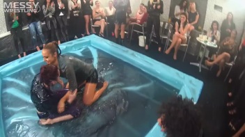 Messy Wrestling: Lost Footage Found!  2 In-Your-Face Oil Matches 4 The Price Of 1! Action Cam Footage! Screencap 90 on www.sinx.com