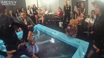 Messy Wrestling: Lost Footage Found!  2 In-Your-Face Oil Matches 4 The Price Of 1! Action Cam Footage! Screencap 93 on www.sinx.com