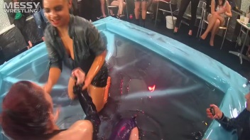 Messy Wrestling: Lost Footage Found!  2 In-Your-Face Oil Matches 4 The Price Of 1! Action Cam Footage! Screencap 97 on www.sinx.com