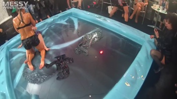 Messy Wrestling: Lost Footage Found!  2 In-Your-Face Oil Matches 4 The Price Of 1! Action Cam Footage! Screencap 108 on www.sinx.com