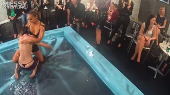 Messy Wrestling: Lost Footage Found!  2 In-Your-Face Oil Matches 4 The Price Of 1! Action Cam Footage! Screencap 114 on www.sinx.com