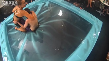 Messy Wrestling: Lost Footage Found!  2 In-Your-Face Oil Matches 4 The Price Of 1! Action Cam Footage! Screencap 115 on www.sinx.com