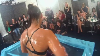 Messy Wrestling: Lost Footage Found!  2 In-Your-Face Oil Matches 4 The Price Of 1! Action Cam Footage! Screencap 118 on www.sinx.com