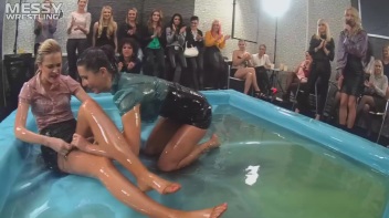 Messy Wrestling: Lost Footage Found!  2 In-Your-Face Oil Matches 4 The Price Of 1! Action Cam Footage! Screencap 21 on www.sinx.com