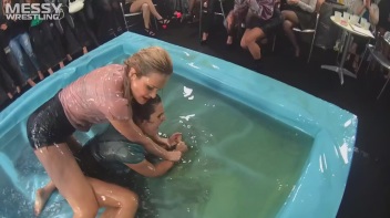 Messy Wrestling: Lost Footage Found!  2 In-Your-Face Oil Matches 4 The Price Of 1! Action Cam Footage! Screencap 27 on www.sinx.com