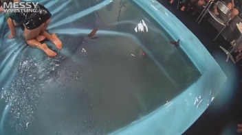 Messy Wrestling: Lost Footage Found!  2 In-Your-Face Oil Matches 4 The Price Of 1! Action Cam Footage! Screencap 42 on www.sinx.com