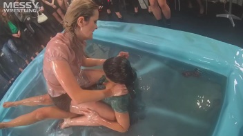 Messy Wrestling: Lost Footage Found!  2 In-Your-Face Oil Matches 4 The Price Of 1! Action Cam Footage! Screencap 45 on www.sinx.com