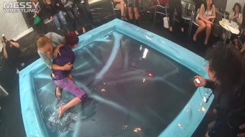 Messy Wrestling: Lost Footage Found!  2 In-Your-Face Oil Matches 4 The Price Of 1! Action Cam Footage! Screencap 60 on www.sinx.com