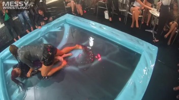 Messy Wrestling: Lost Footage Found!  2 In-Your-Face Oil Matches 4 The Price Of 1! Action Cam Footage! Screencap 65 on www.sinx.com