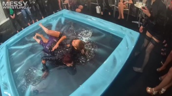 Messy Wrestling: Lost Footage Found!  2 In-Your-Face Oil Matches 4 The Price Of 1! Action Cam Footage! Screencap 79 on www.sinx.com