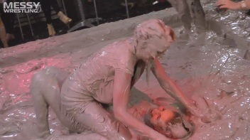 Messy Wrestling: Two Splat-Tastic Battles Leave The Audience Ravaged By Mud! Screencap 20 on www.sinx.com