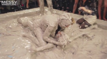 Messy Wrestling: Two Splat-Tastic Battles Leave The Audience Ravaged By Mud! Screencap 26 on www.sinx.com