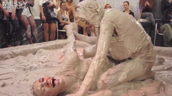 Messy Wrestling: Two Splat-Tastic Battles Leave The Audience Ravaged By Mud! Screencap 27 on www.sinx.com